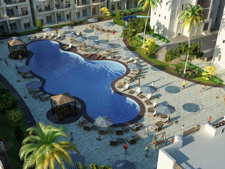 埃及约¥36万美丽的一居室公寓出售在宝石马卡迪度假村和温泉埃及二手房公寓图片