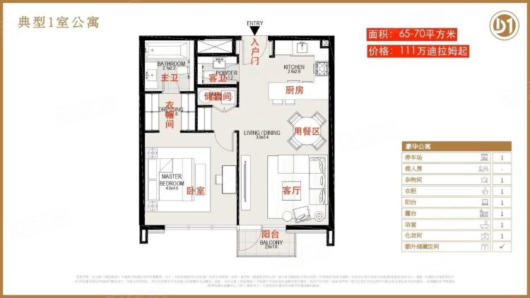 阿联酋迪拜酋长国迪拜约¥212～353万迪拜房产：迪拜水晶湖社区住宅公寓，汇聚迪拜5大地标新房公寓图片