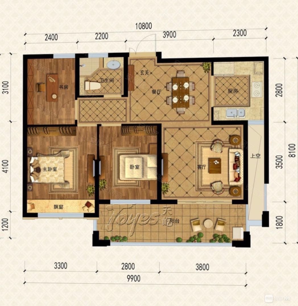 白鹭金湾3室1厅1卫130万93平方米