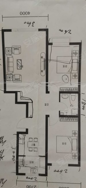 铭峰佳苑2室2厅1卫89㎡南56万