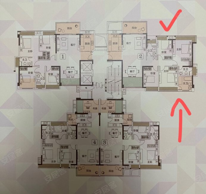 佳境康城(三期)4室2厅2卫142.3㎡南北250万