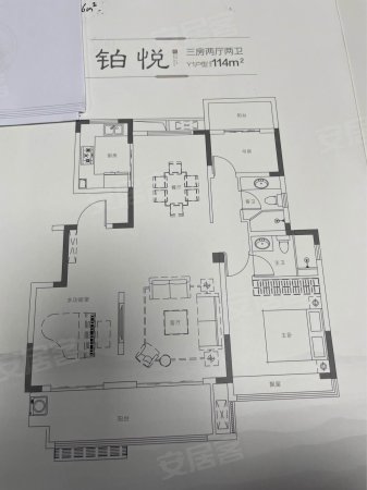 融翔悦澜山3室2厅2卫117㎡南北106万