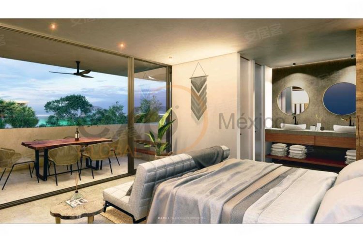 墨西哥约¥94万公寓出售巴卡拉，优秀的 里维埃拉玛雅二手房公寓图片