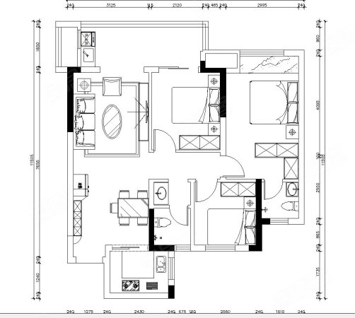 蓝光未来阅璟3室2厅2卫98㎡南北60万