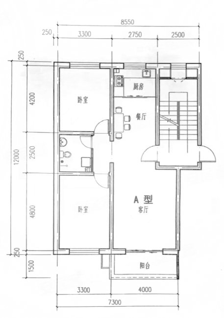 云中庄园2室1厅1卫95.6㎡南60万