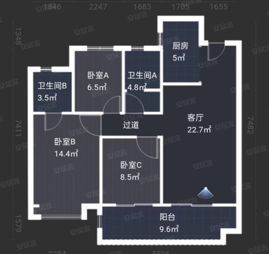 龙湖彩虹郦城一期交通便利近医院双卫板楼精装好房
