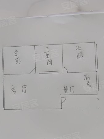 金海滨河3号2室2厅1卫111㎡南北69万