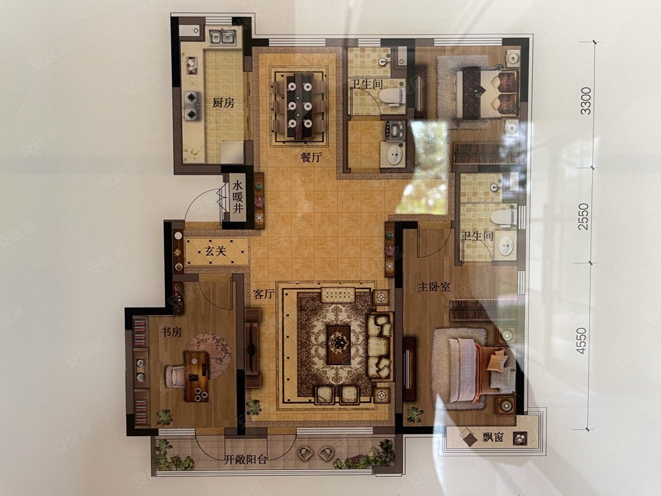 喜讯立山颐和城洋房3室2卫渠道独享特价南北通透不挡光找我优惠