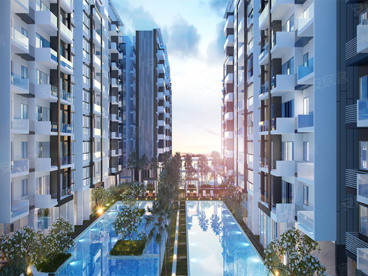 柬埔寨金边约¥72～424万柬埔寨金边 金轴丽苑： 利用太阳能供电的住宅项目新房公寓图片