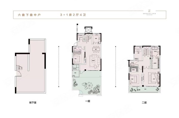 绿地香颂4室2厅4卫201㎡南240万