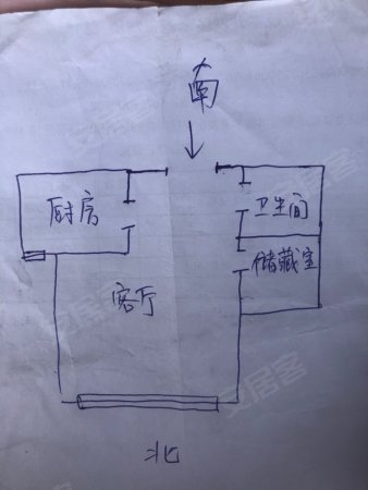 万达公寓1室1厅1卫40㎡北25.8万