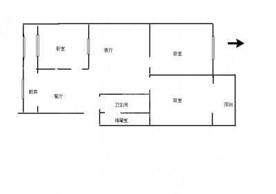 南城壕小区3室2厅1卫120㎡南北63万