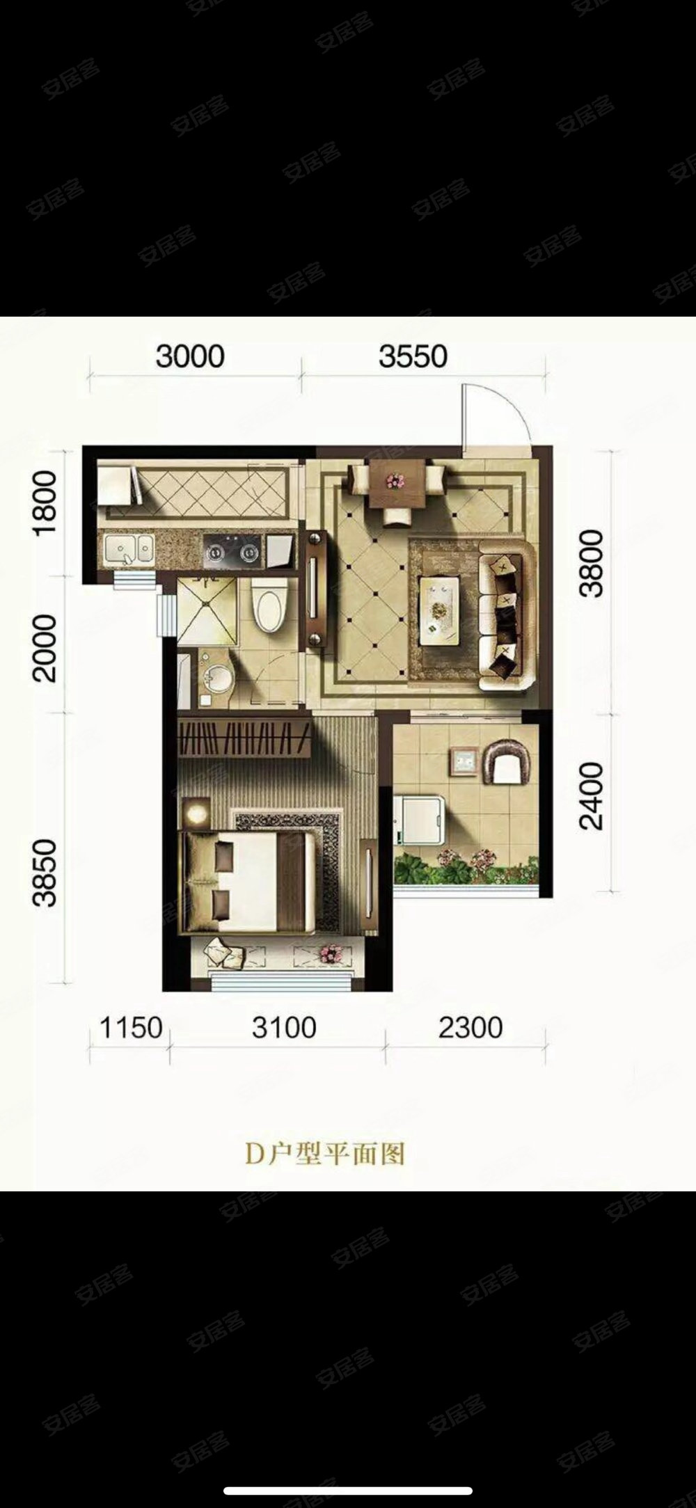 恒大海上威尼斯北区1室1厅1卫51㎡南北23.8万