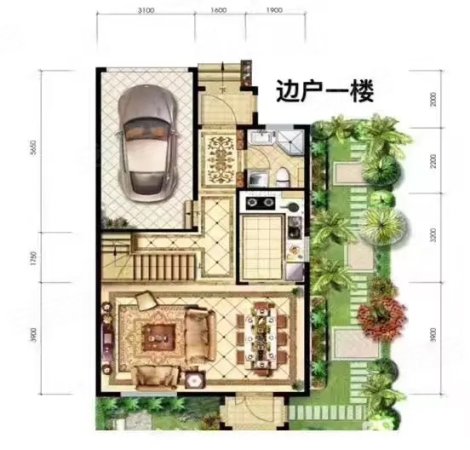 孔雀城(别墅)5室1厅3卫165㎡东180万