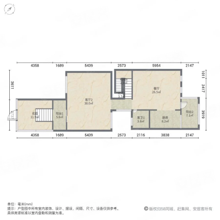 十二橡树庄园(二期别墅)6室2厅4卫260.93㎡南北1792.58万