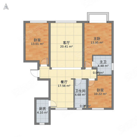 高洋村8室4厅6卫454.07㎡南北890万