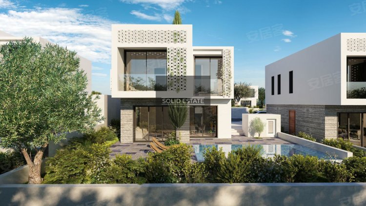 塞浦路斯约¥425万3 卧室泳池别墅， 乔洛拉卡 ， 帕福斯， 塞浦路斯二手房独栋别墅图片