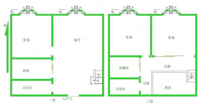 泓泰广场3室1厅2卫78㎡南50万