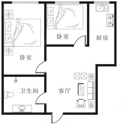 瑞馨家园2室1厅1卫109㎡南北69.8万