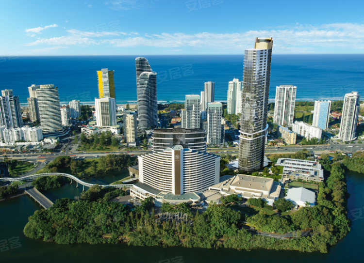 澳大利亚昆士兰州黄金海岸约¥331～353万罕见赌场娱乐城海景 2房公寓新房公寓图片