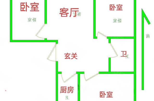盛景河套华庭3室2厅106㎡48万二手房图片