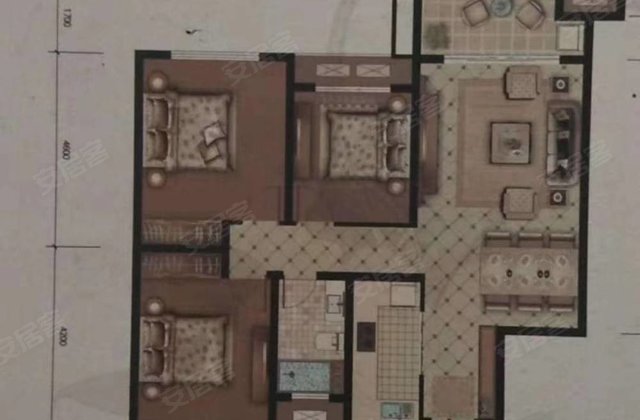 开元锦府3室2厅121㎡81万二手房图片