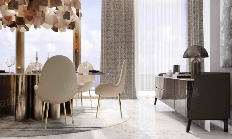 阿联酋迪拜酋长国迪拜约¥309～598万城市视野 海景，Elie Saab联名设计打造新房公寓图片