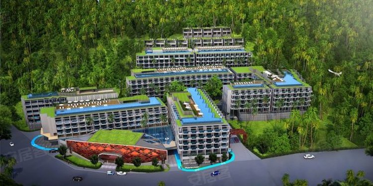 泰国普吉府普吉岛约¥175万普吉岛苏林海滩海景公寓Oceana Surin~泳池一浅海景新房公寓图片