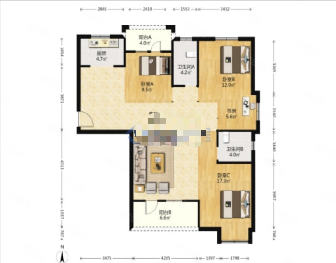 星悦湾4室2厅2卫