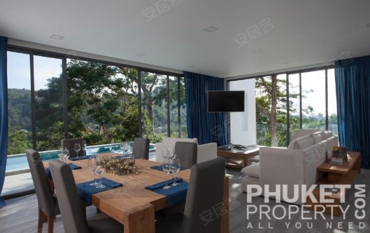 泰国约¥398万卡马拉;现代 3 床海景别墅二手房独栋别墅图片