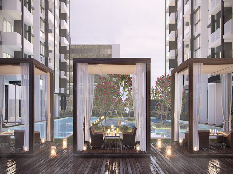 柬埔寨金边约¥72～424万柬埔寨金边 金轴丽苑： 利用太阳能供电的住宅项目新房公寓图片