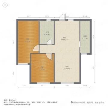 新时代公寓2室2厅1卫92㎡南56万