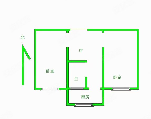 工农里2室1厅1卫45㎡南38万