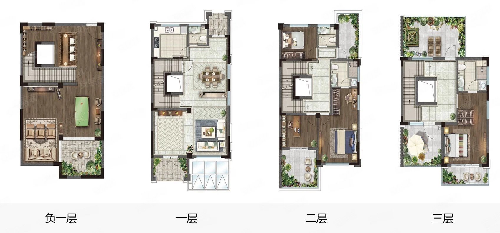 观唐别院(别墅)5室3厅4卫190㎡南北110万