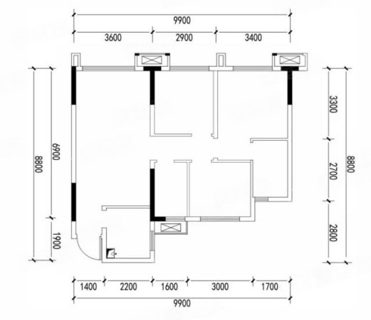 新村街129号院3室2厅1卫87㎡南北27.6万