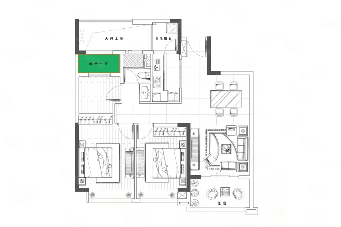 悦湖名城3室1厅1卫89㎡南80万