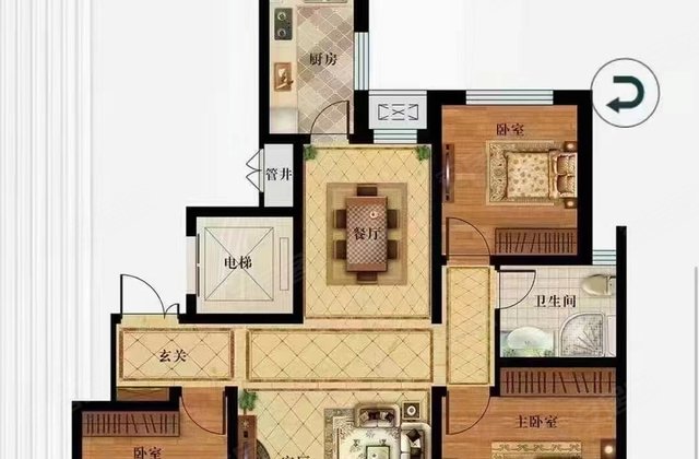 善国盛景怡园3室2厅138㎡138万二手房图片