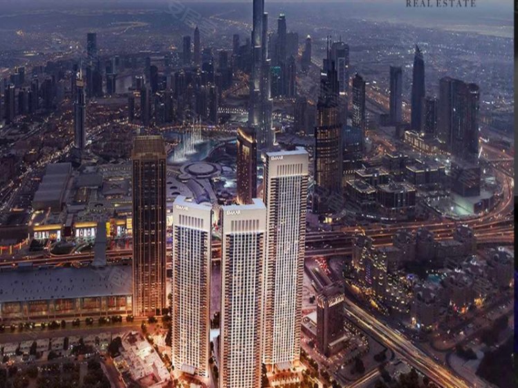 阿联酋迪拜酋长国迪拜约¥212～564万迪拜市中心，世界塔景观公寓Downtown Views新房公寓图片