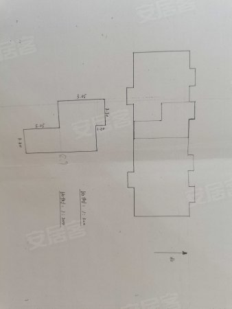 县府街邮电宿舍楼2室1厅1卫58.12㎡南北50万