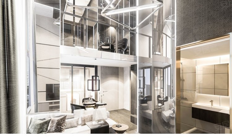 泰国曼谷约¥133～211万曼谷KnightsBridge Rama 9全复式公寓新房公寓图片