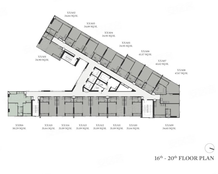 泰国曼谷宛他那县¥128万The Crest Park Residences新房公寓图片