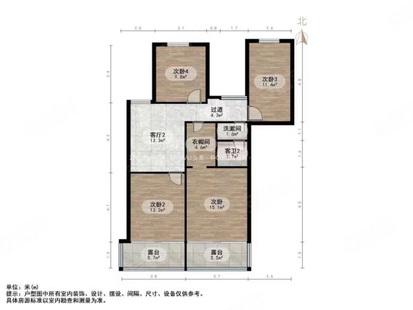 天发萃景园5室3厅2卫157㎡南120万