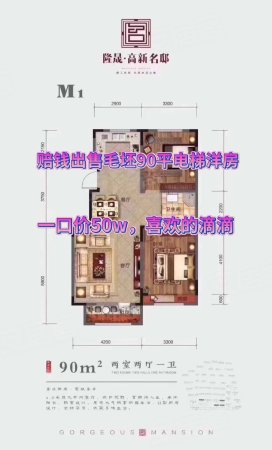 隆晟高新名邸2室2厅0卫90.58㎡南50万