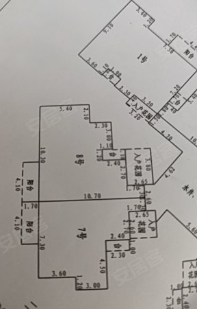 东湖一号4室1厅2卫108㎡东55万