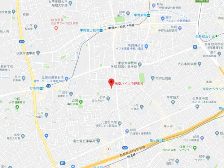 日本东京都约¥177万扶桑ハイツ中野南台二手房公寓图片