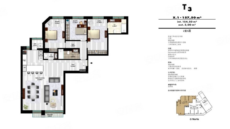 葡萄牙里斯本区里斯本约¥314～842万【里斯本公寓】Saldanha市中心新项目新房公寓图片