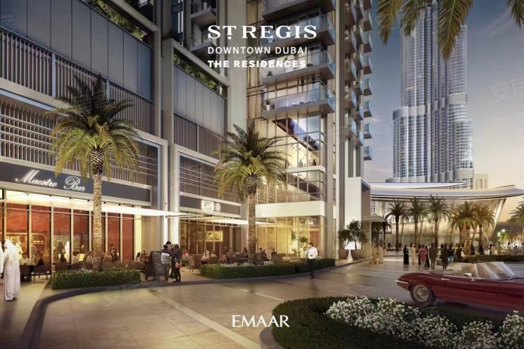 阿联酋迪拜酋长国迪拜约¥379～561万迪拜房产：迪拜市中心，伊玛尔开发商，瑞吉酒店品牌住宅公寓新房公寓图片