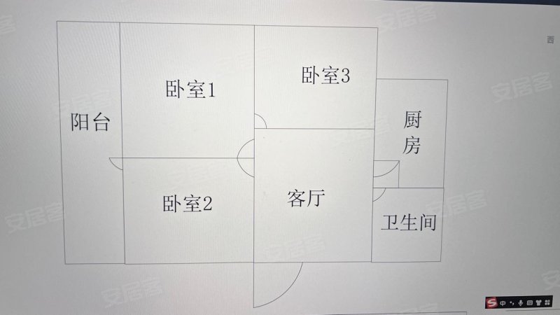 公安局家属楼南院3室1厅1卫90.17㎡南9.8万