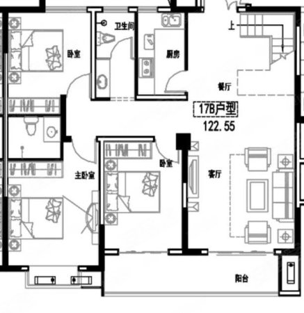 鲁明颐和府3室2厅2卫116.11㎡南北50万