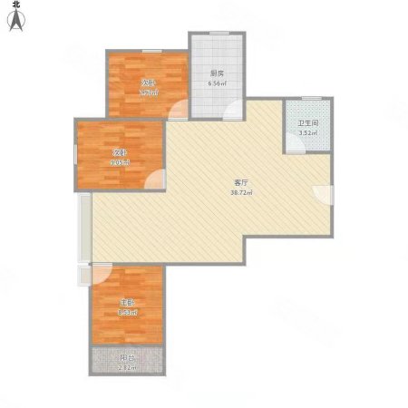 正和景园3室2厅2卫122㎡南北140万